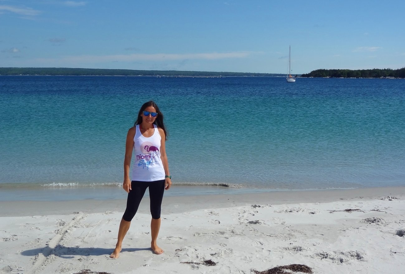 Katalin a summerville beachen