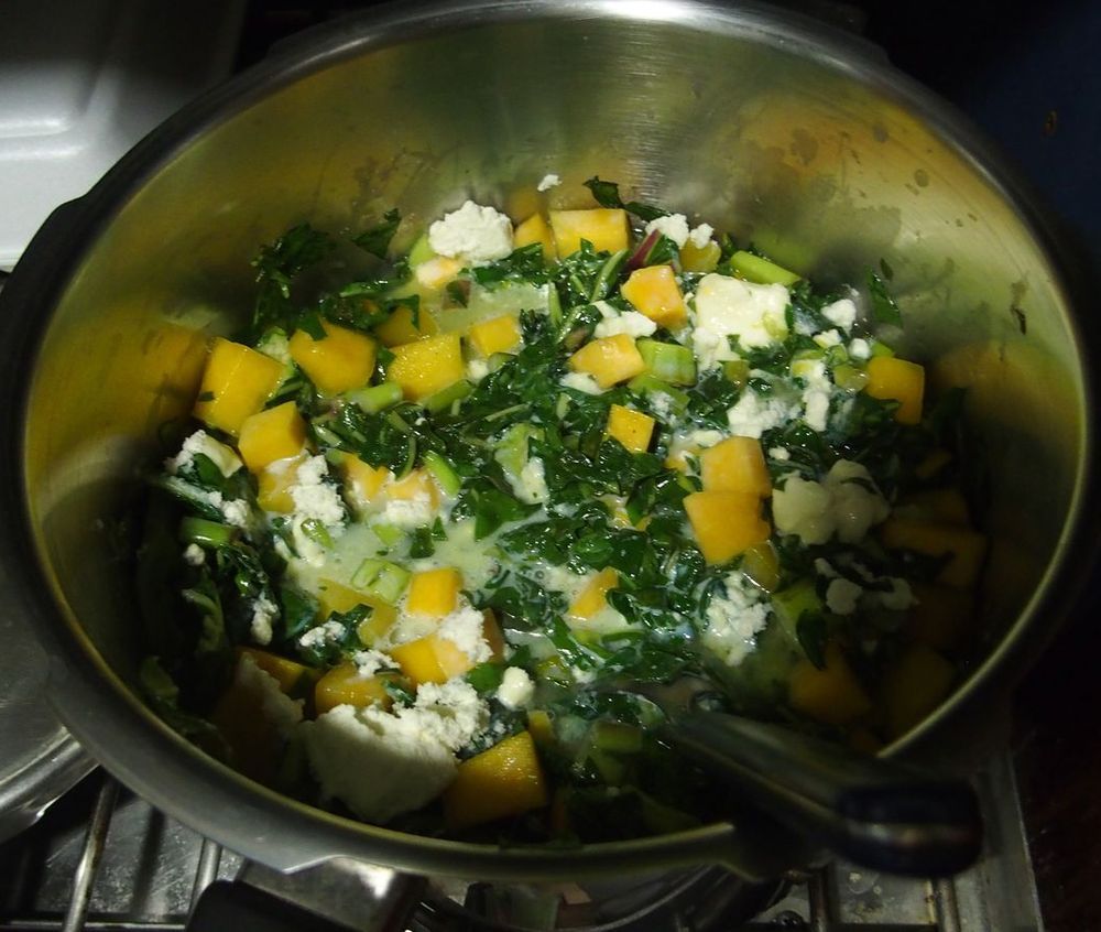 cooking callaloo