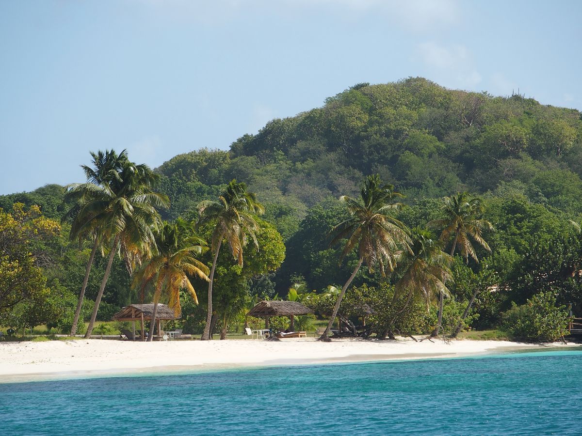 homokos strand Karib-szigetek Petit St. Vincent