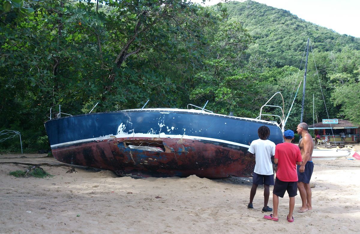 Rodney bay Maria hurrikn partra sodort haj